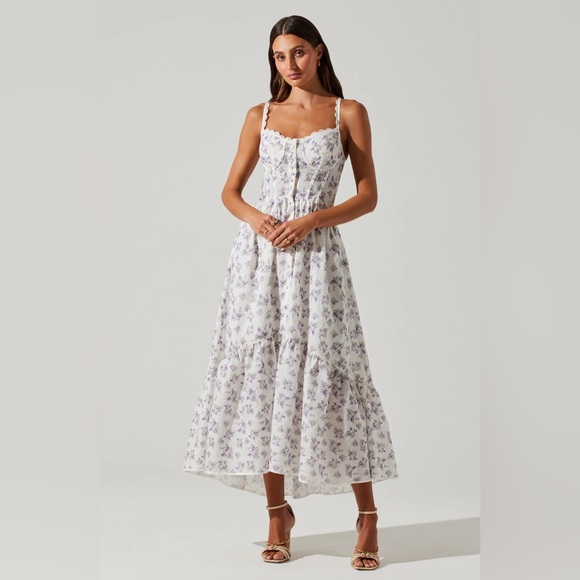 ASTR The Label Yamila Floral Midi Dress - Picture 1 of 3